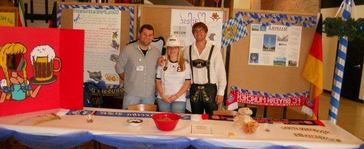 Students at German festival.